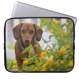 Mini Red Dachshund-laptoptas Laptop Sleeve