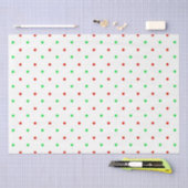 Mini Red en Green Waterverf Polka Dots Tissuepapier (Craft)