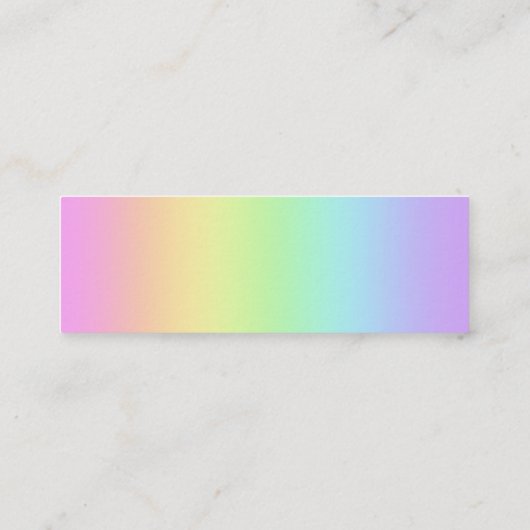 Mini-regenbooggradiënt Visitekaartjes (Achterkant)