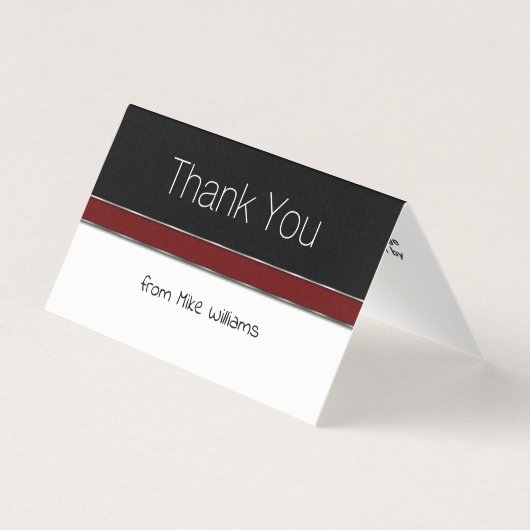 Mini Remerciements professionnels Notes Design élé (Front)