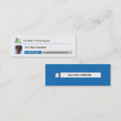 Mini Réseau social - Carte de visite de profil (Devant / Derrière)