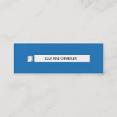 Mini Réseau social - Carte de visite de profil (Dos)