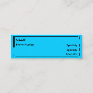 Mini Resume Mini Visitekaartje