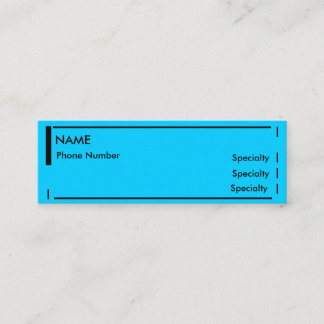 Mini Resume Mini Visitekaartje