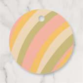 Mini Retro Sunshine Baby Boy Douche Dank u Bedankjes Labels (Achterkant)