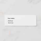 Mini Rêve sur le carte de visite de signet (Dos)