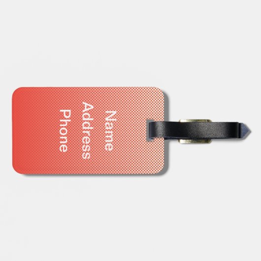 Mini Robin Bagagelabel (Achterkant horizontaal)