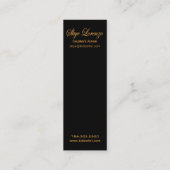 Mini "Roccoco" (maigre) Carte de visite d'écrivain pour (Dos)