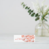 Mini Rose Gold Balloons Carte de visite de planificatio (Debout devant)