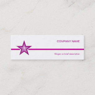 Mini Rose Star ligne blanche carte de visite blanc maig