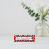 Mini Rouge maigre de carte de visite de gâteau doux (Debout devant)