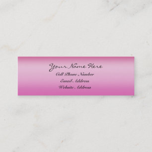 Mini Rougissent le profil rose et le carte de visite