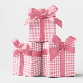 Mini Roze Ginghamruit Cadeaupapier