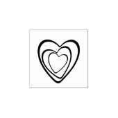 Mini rubberstempel harten, Valentijnsdag Rubberstempel (Afrduk)