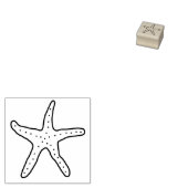 Mini rubberstempel zeester rubberstempel (Gestempeld)