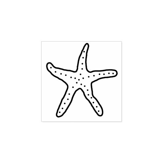 Mini rubberstempel zeester rubberstempel (Afrduk)