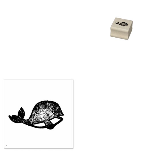 Mini rubberzegel walvis, zomerzegel, marine 	rubberstempel (Gestempeld)