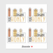 Mini ruches Pure Bio Miel Clair Étiquette (Feuille)