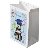 Mini Schnauzer Afstuderen Medium Cadeauzakje (Achterkant Gekanteld)