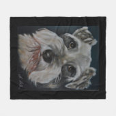 Mini Schnauzer Fleece Blankets Deken (Voorkant (Horizontaal))