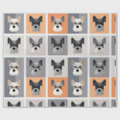 Mini Schnauzer-inpakpapier Cadeaupapier (Vlak)