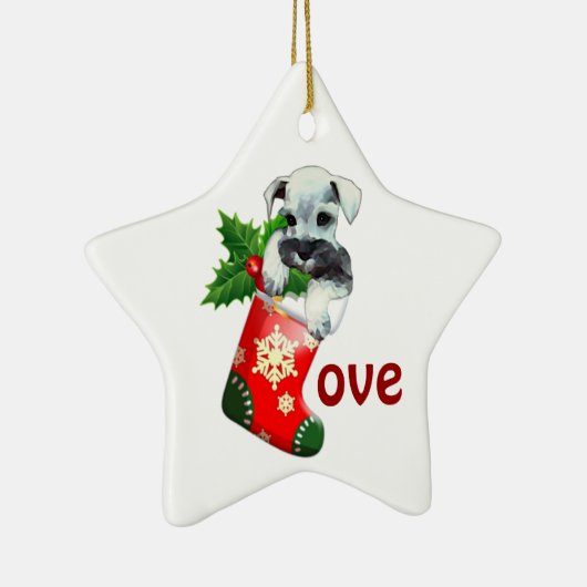 Mini Schnauzer Ornament (Rechts)