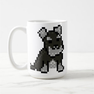 Mini Schnauzer Pixel Art Mok