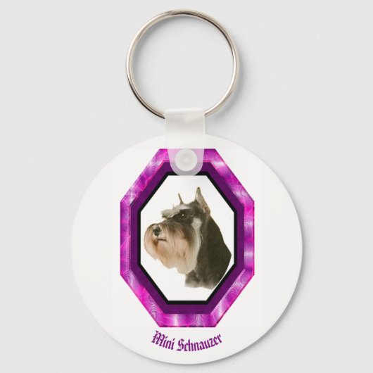 Mini Schnauzer Sleutelhanger (Voorkant)