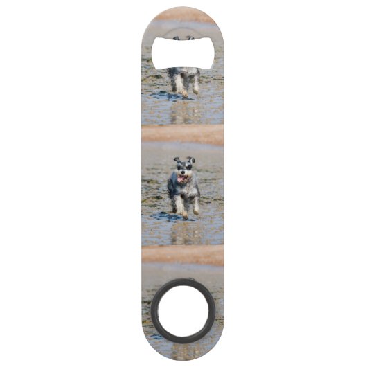 mini schnauzer speed flessenopener (Voorkant)