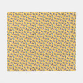 Mini Schnauzer Sunshine KiniArt Fleece Deken (Voorkant (Horizontaal))