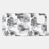 MINI SCHNAUZER Terrier Black Toile Case-Mate iPhone Case (Achterkant (horizontaal))