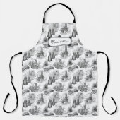 MINI SCHNAUZER Terrier Black Toile w/Customization Schort (Voorkant)