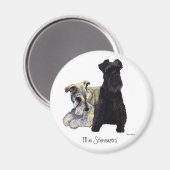 Mini Schnauzers - Magnet (Recto/Verso)