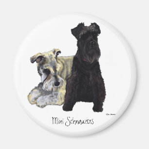 Mini Schnauzers - Magnet Magneet