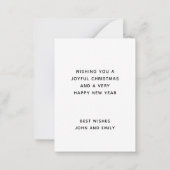 MINI | Script Away In A Manger Lyrics Carte de vac (Dos)