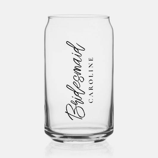 Mini Script Bridesmaid personnalisé cadeau élégant (Recto)