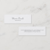 Mini Script d'écriture manuscrite Carte de visite tenda (Devant / Derrière)