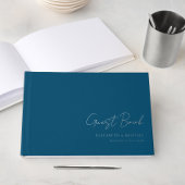 Mini, Script manuscrit, Argent-Huile, Bleu