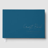 Mini, Script manuscrit, Argent-Huile, Bleu (Recto)