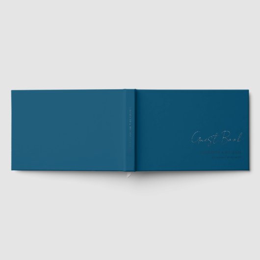 Mini, Script manuscrit, Argent-Huile, Bleu (Complet)