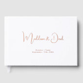 Mini, Script manuscrit, Rose-Gold-Foil, Blanc (Recto)