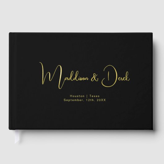 Mini, Script manuscrit, Rose-Gold-Foil, Noir (Recto)