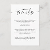 Mini-Script Mariage Détails Carte de boîtier (Devant)