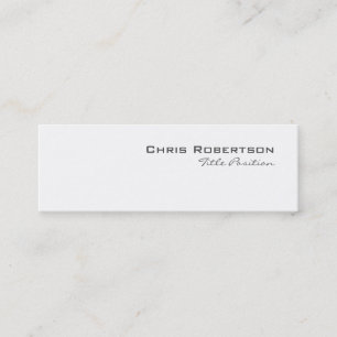 Mini Script mince noir blanc Carte de visite de charme