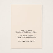 Mini script moderne 3 oreille carte d'affichage (Dos)