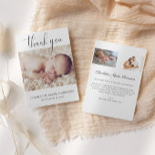 Mini-script photo nouvelle carte Faire-part bébé