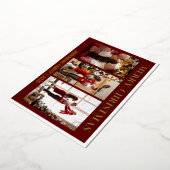 Mini script rouge Joyeux Noël carte Foil (Rotation)