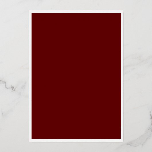 Mini script rouge Joyeux Noël carte Foil (Verso)