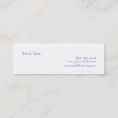 Mini Séquins brillants rose chaud Carte de visite maigr (Dos)