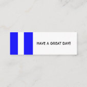 Mini SHORT People Visitekaartjes (Achterkant)